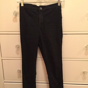 Topshop Joni Black Skinny Jeans